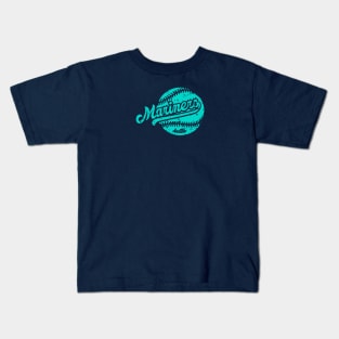 Mariners with Ball Vintage Kids T-Shirt